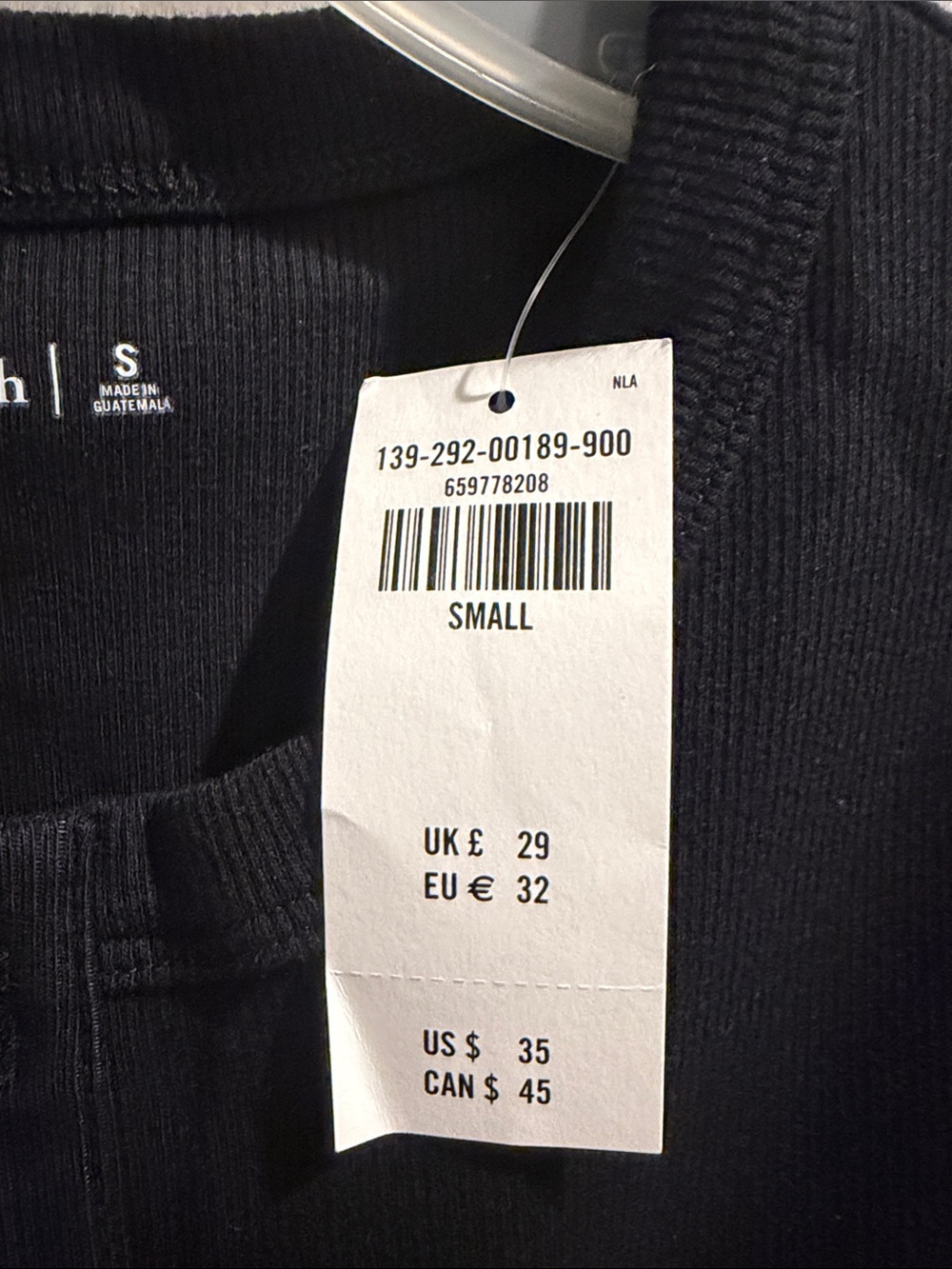 Abercrombie & Fitch Black Ribbed Button-Front Tank - Picture 2 of 5